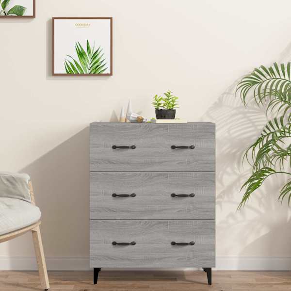 Puhvetkapp, hall, Sonoma tamm, 69,5 × 34 × 90 cm, tehispuit