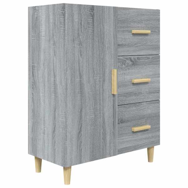Puhvetkapp, hall, Sonoma tamm, 69,5 × 34 × 90 cm, tehispuit