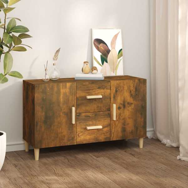 Puhvetkapp, suitsutatud tamm, 100 × 36 × 60 cm tehispuit