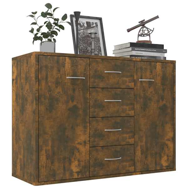 Puhvetkapp, suitsutatud tamm, 88 × 30 × 65 cm, tehispuit