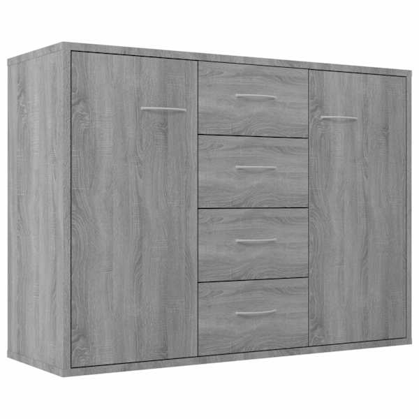 Puhvetkapp, hall Sonoma tamm, 88 × 30 × 65 cm, tehispuit