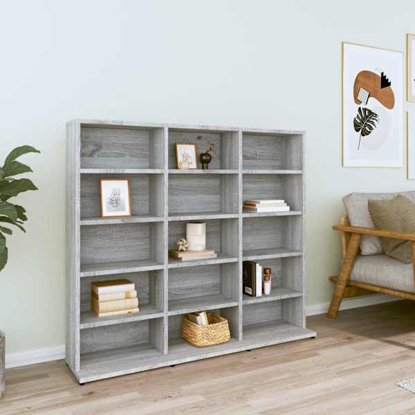 CD-kapp, hall Sonoma tamm,100 × 23 × 89,5 cm, tehispuit