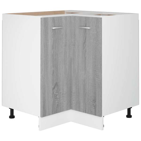 Köögikapp "Lyon", hall Sonoma värvi, 75,5 × 75,5 × 81,5 cm, töödeldud puit