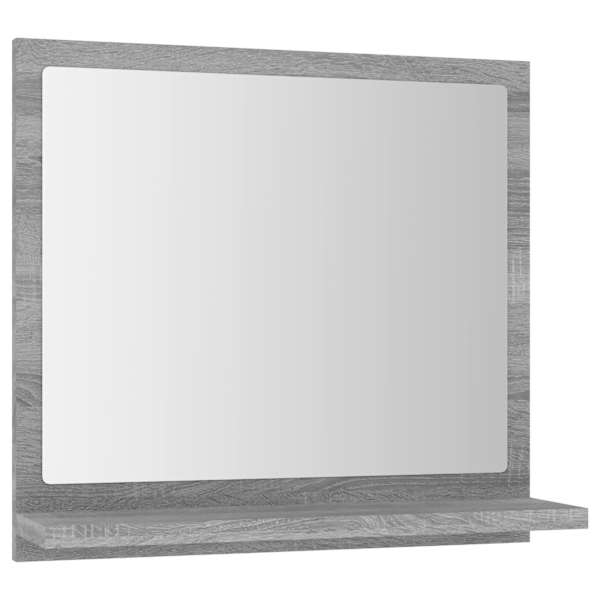 Vannitoapeegel, hall Sonoma tamm, 40 × 10,5 × 37 cm, tehispuit
