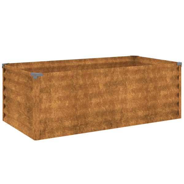 Taimekast 100 × 50 × 36 cm, corten-teras – roostepruun