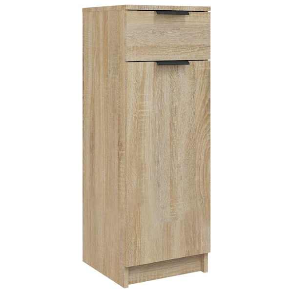 Vannitoakapp, Sonoma tamm, 32 × 33,5 × 90 cm, tehispuit