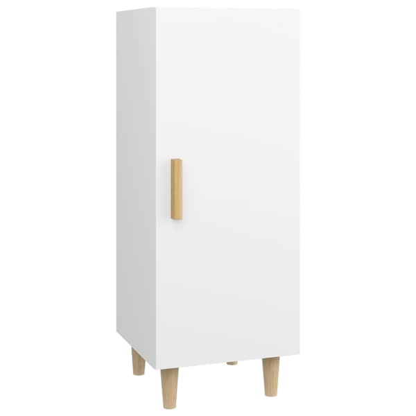 Puhvetkapp, valge, 34,5 × 34 × 90 cm, tehispuit