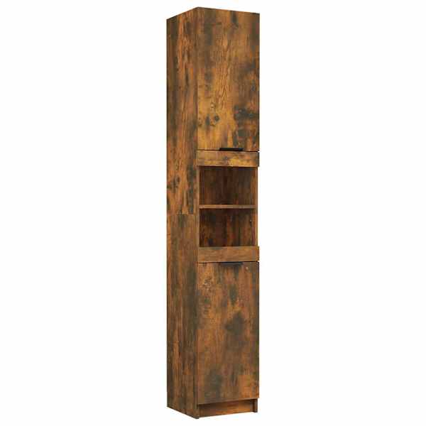 Vannitoakapp, suitsutatud tamm, 32 × 34 × 188,5 cm, tehispuit