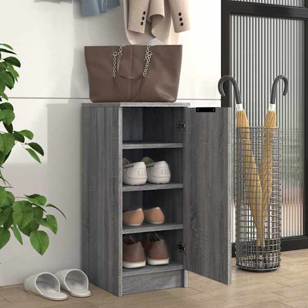 Jalatsikapp, hall Sonoma tamm, 30 × 35 × 70 cm, tehispuit