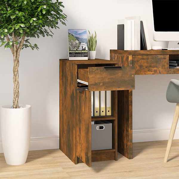 Sahtlikapp, suitsutatud tamm, 33,5 × 50 × 75 cm, tehispuit