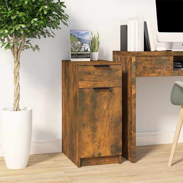 Sahtlikapp, suitsutatud tamm, 33,5 × 50 × 75 cm, tehispuit