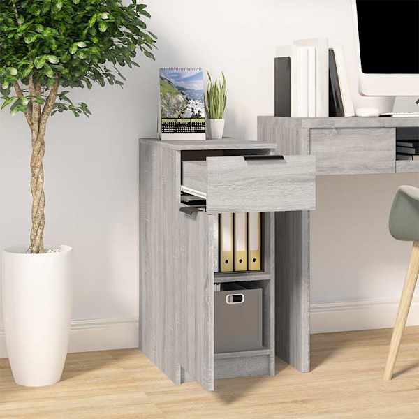 Sahtlikapp, hall Sonoma tamm, 33,5 × 50 × 75 cm, tehispuit