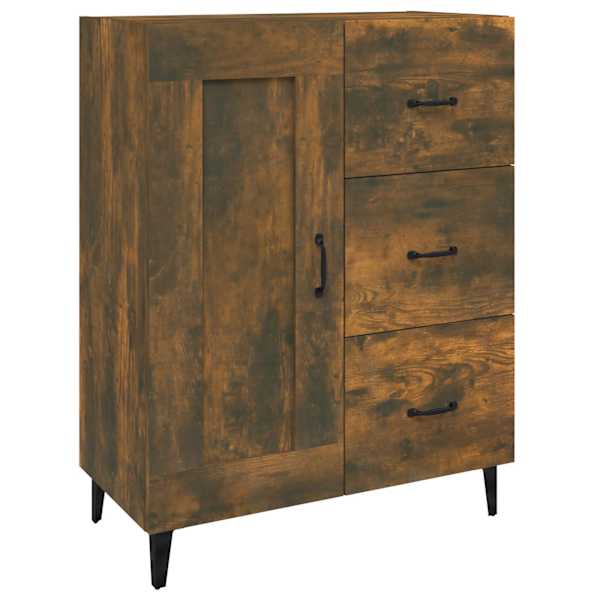 Puhvetkapp, suitsutatud tamm, 69,5 × 34 × 90 cm, tehispuit