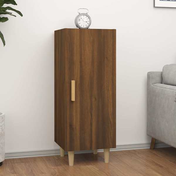 Puhvetkapp, pruun tamm, 34,5 × 34 × 90 cm, tehispuit