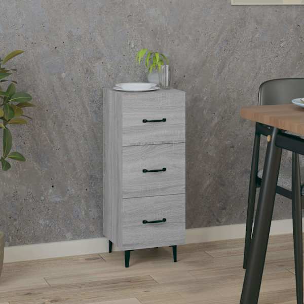 Puhvetkapp, hall Sonoma tamm, 34,5 × 34 × 90 cm, tehispuit