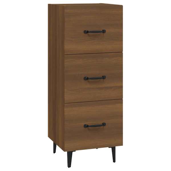 Puhvetkapp, pruun tamm, 34,5 × 34 × 90 cm, tehispuit