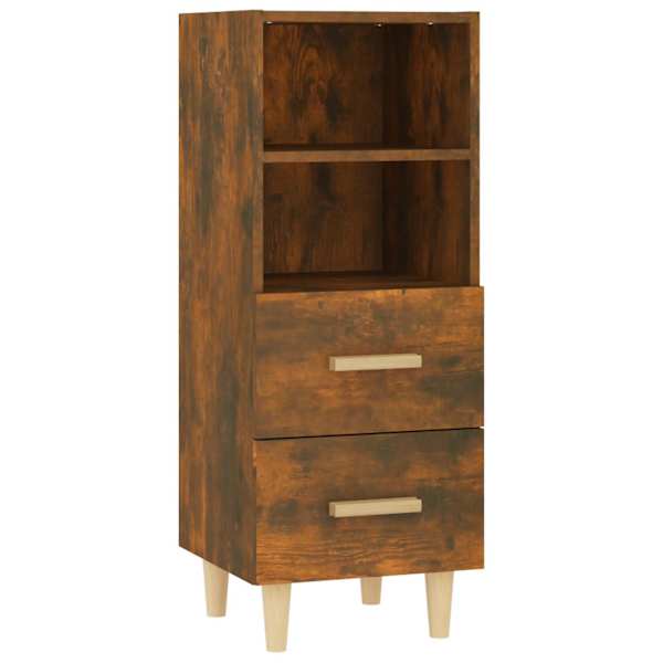 Puhvetkapp, suitsutatud tamm, 34,5 × 34 × 90 cm, tehispuit