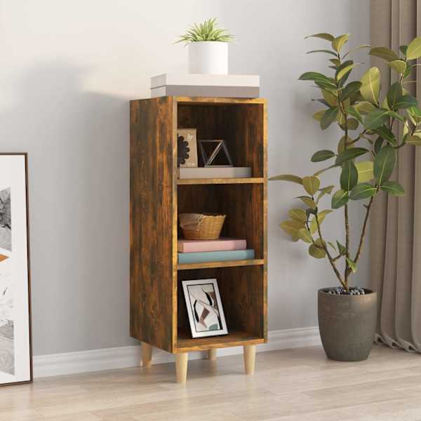 Puhvetkapp, suitsutatud tamm, 34,5 × 32,5 × 90 cm, tehispuit