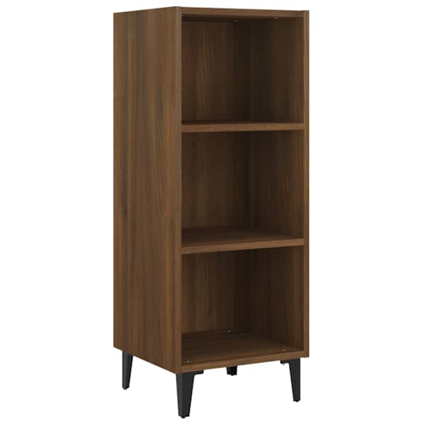 Puhvetkapp, pruun tamm, 34,5 × 32,5 × 90 cm, tehispuit