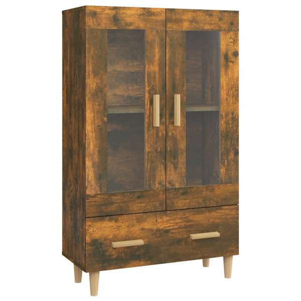 Kõrge kapp, suitsutatud tamm, 70 × 31 × 115 cm, tehispuit