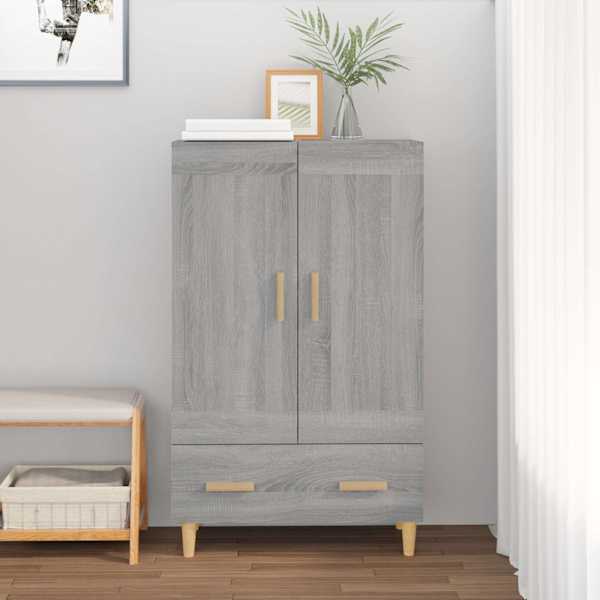 Kõrge kapp, hall Sonoma tamm, 70 × 31 × 115 cm, tehispuit