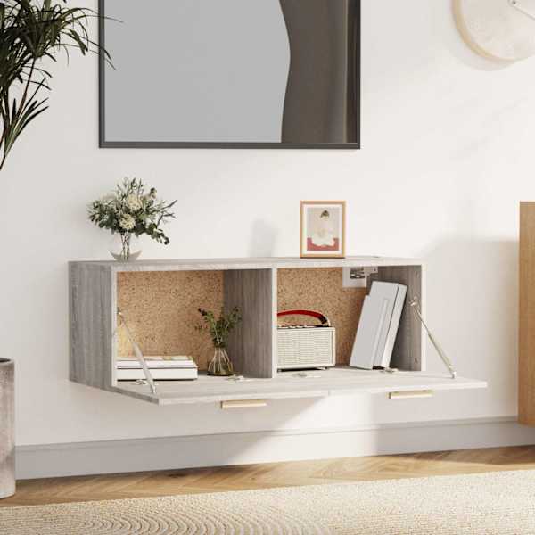 Telerikapp, hall Sonoma tamm, 100 × 36,5 × 35 cm, tehispuit