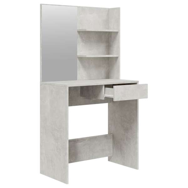 Tualettlaua komplekt, betoonhall, 74,5 × 40 × 141 cm