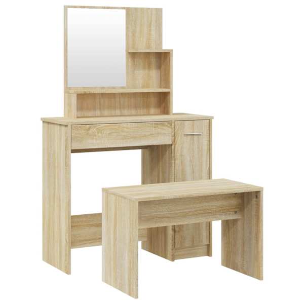 Tualettlaua komplekt, Sonoma tamm, 86,5 × 35 × 136 cm
