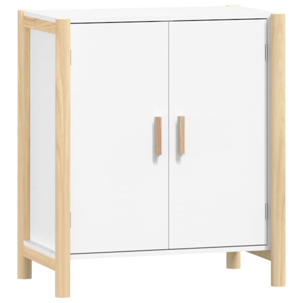 Puhvetkapp, valge, 62 × 38 × 70 cm, tehispuit
