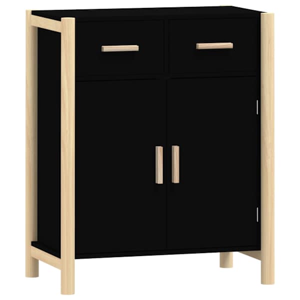 Puhvetkapp, must, 62 × 38 × 75 cm, tehispuit