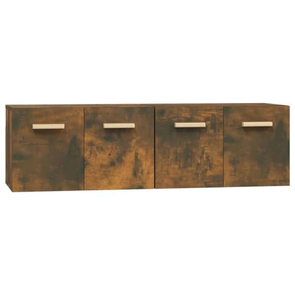 Seinakapid, 2 tk, suitsutatud tamm, 60 × 36,5 × 35 cm, tehispuit