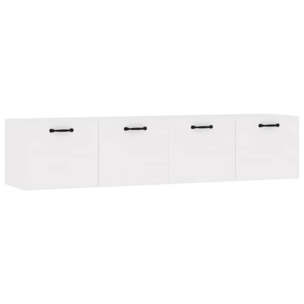 Seinakapid, 2 tk, valge, 60 × 36,5 × 35 cm, tehispuit