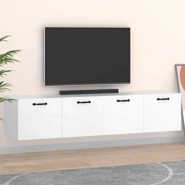 Seinakapid, 2 tk, valge, 60 × 36,5 × 35 cm, tehispuit
