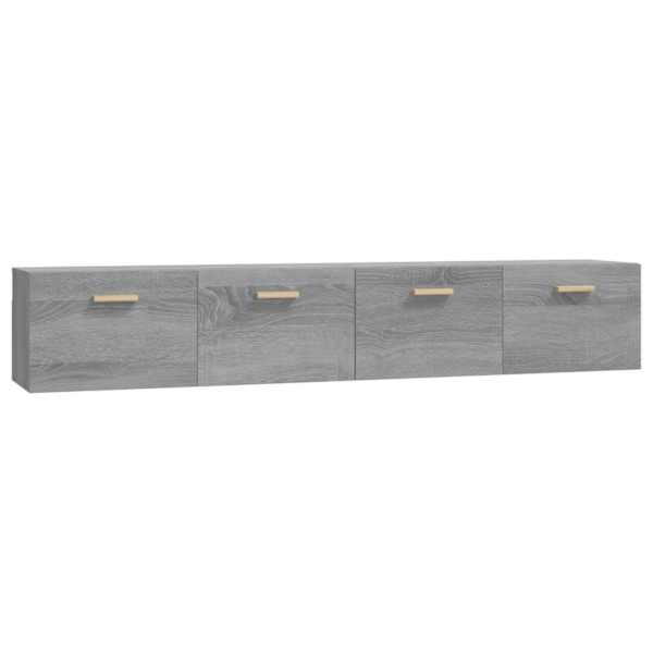 Seinakapid 2 tk, hall Sonoma tamm 100 × 36,5 × 35 cm tehispuit