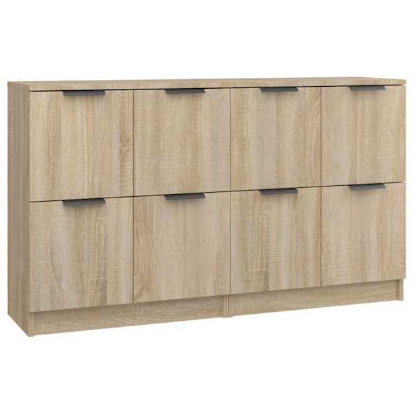 Puhvetkapid 2 tk, Sonoma tamm, 60 × 30 × 70 cm, tehispuit