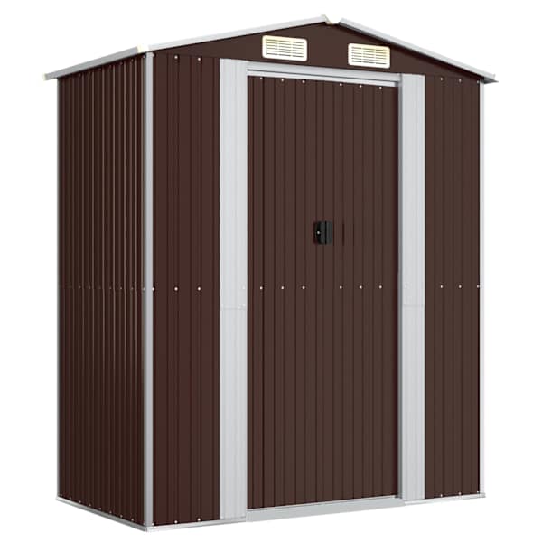 Metallist aiakuur 192 × 108 × 223 cm – tumepruun