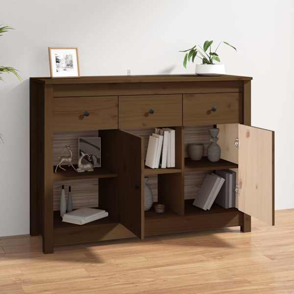 Puhvetkapp, meepruun, 100 × 35 × 74cm, täismännipuit