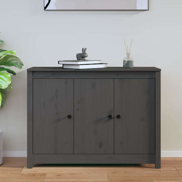Puhvetkapp, hall, 100 × 35 × 74 cm, täismännipuit