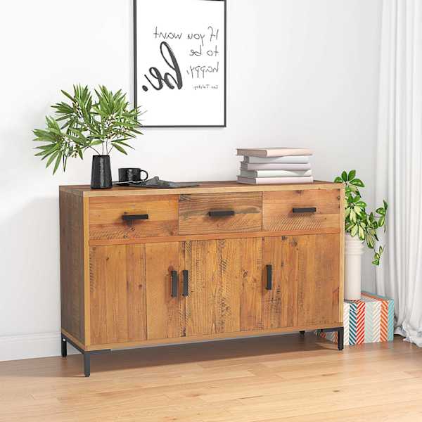 Puhvetkapp, pruun, 110 × 35 × 70 cm, männipuit