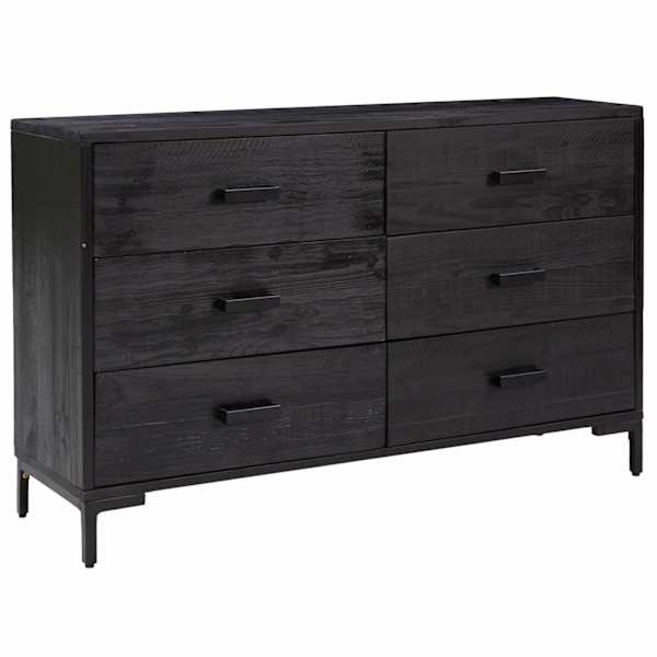 Puhvetkapp, must, 110 × 35 × 70 cm, männipuit