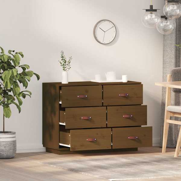 Puhvetkapp, meepruun, 100 × 40 × 75cm, täismännipuit