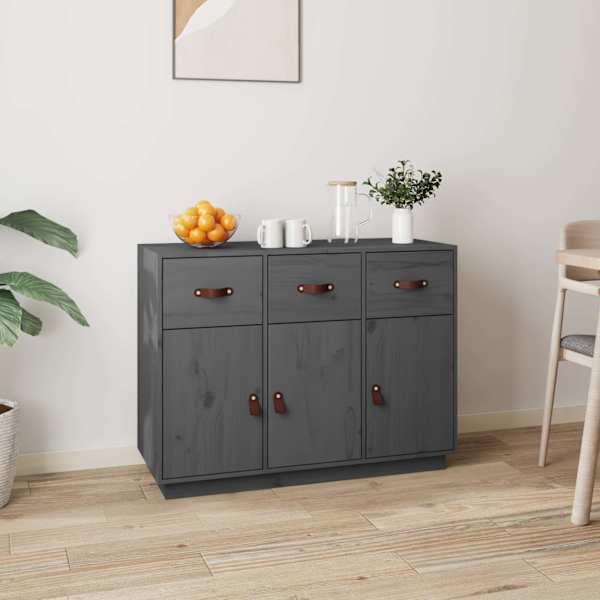 Puhvetkapp, hall, 100 × 40 × 75 cm, täismännipuit