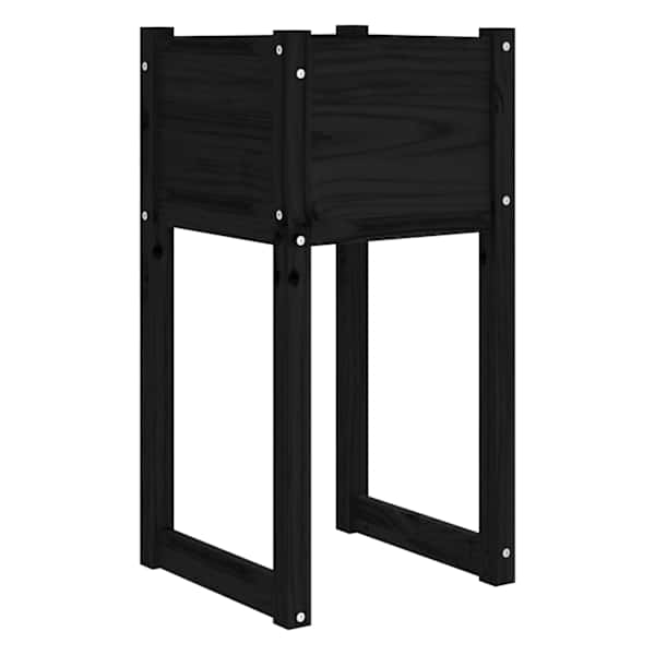 Taimekast 40 × 40 × 81 cm, täismännipuit – must