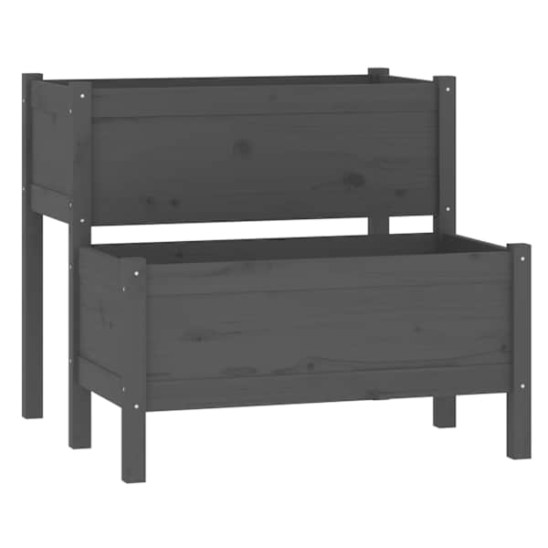 Taimekast 84,5 × 84 × 75 cm, täismännipuit – hall