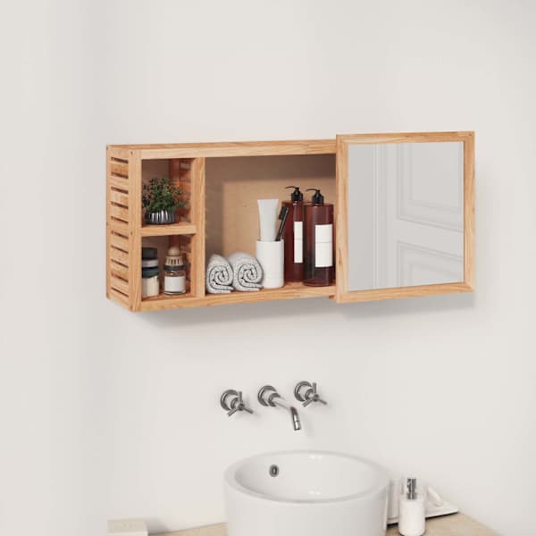 Peegelkapp, 80 × 17 × 34 cm, pähkel