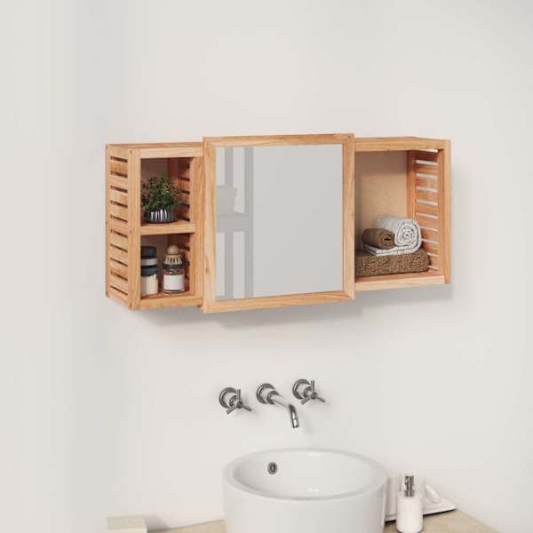 Peegelkapp, 80 × 17 × 34 cm, pähkel