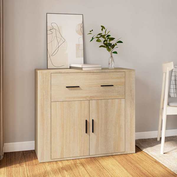 Puhvetkapp, Sonoma tamm, 80 × 33 × 70 cm, tehispuit