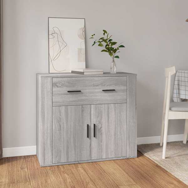 Puhvetkapp, hall Sonoma tamm, 80 × 33 × 70 cm, tehispuit