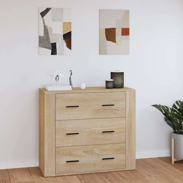 Puhvetkapp, Sonoma tamm, 80 × 33 × 70 cm, tehispuit