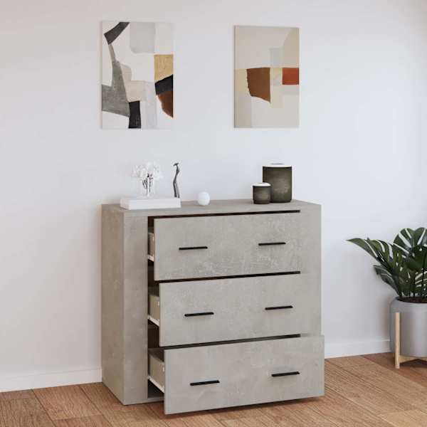 Puhvetkapp, betoonhall, 80 × 33 × 70 cm, tehispuit